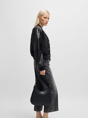 HUGO Black Chris Hobo Shoulder Bag - Image 7 of 7