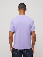 BOSS Purple Relaxed Fit Logo T-Shirt - Image 2 of 4