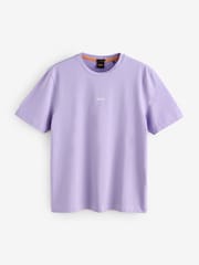 BOSS Purple Relaxed Fit Logo T-Shirt - Image 4 of 4