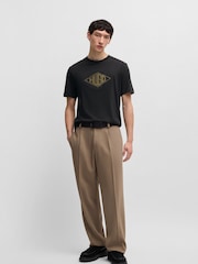 HUGO Black Diamond 100% Cotton Logo T-Shirt - Image 2 of 5
