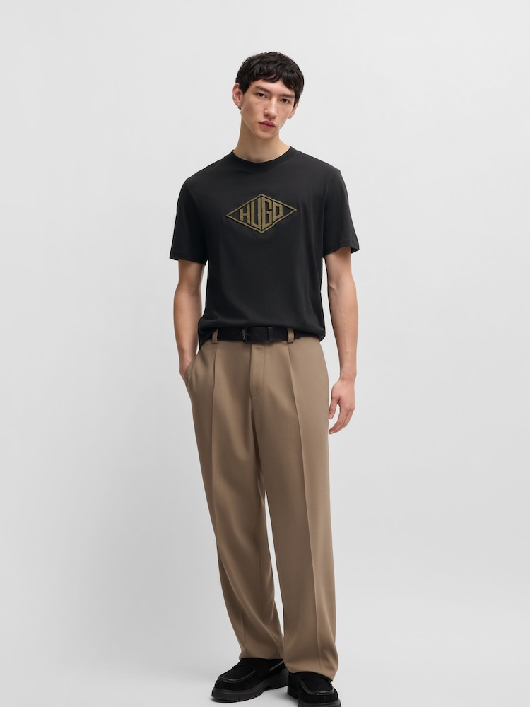 HUGO Black Diamond 100% Cotton Logo T-Shirt - Image 2 of 5