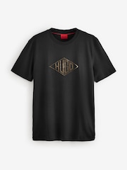 HUGO Black Diamond 100% Cotton Logo T-Shirt - Image 5 of 5