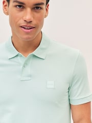 BOSS Green Passenger Slim-Fit Box Logo Polo Shirt - Image 3 of 4