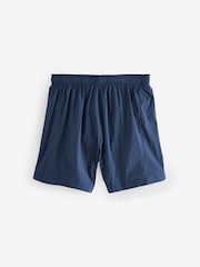 HUGO Blue Colourblock Swim Shorts - Image 5 of 7