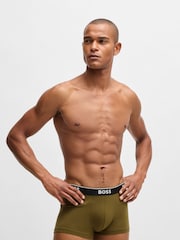 BOSS Cream Power Logo Boxers 3 Pack - Image 4 of 7