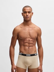 BOSS Cream Power Logo Boxers 3 Pack - Image 5 of 7