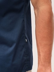 BOSS Navy Blue Slim Fit Roan Shirt - Image 5 of 6