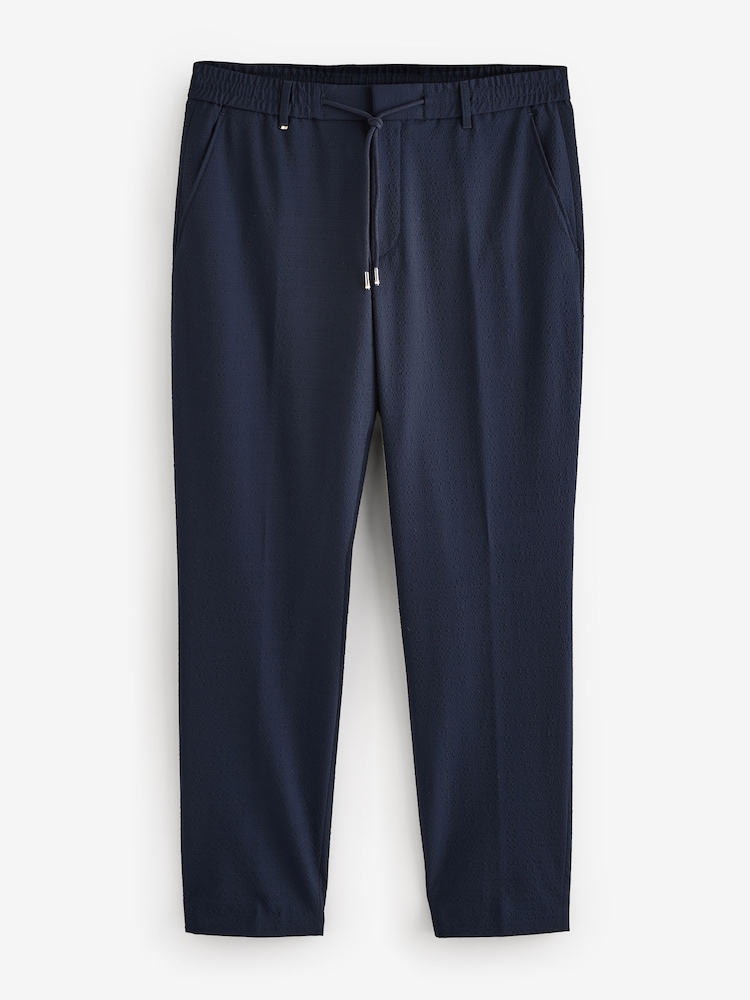 BOSS Blue Perin Tapered-Fit Suit Trousers - Image 5 of 5