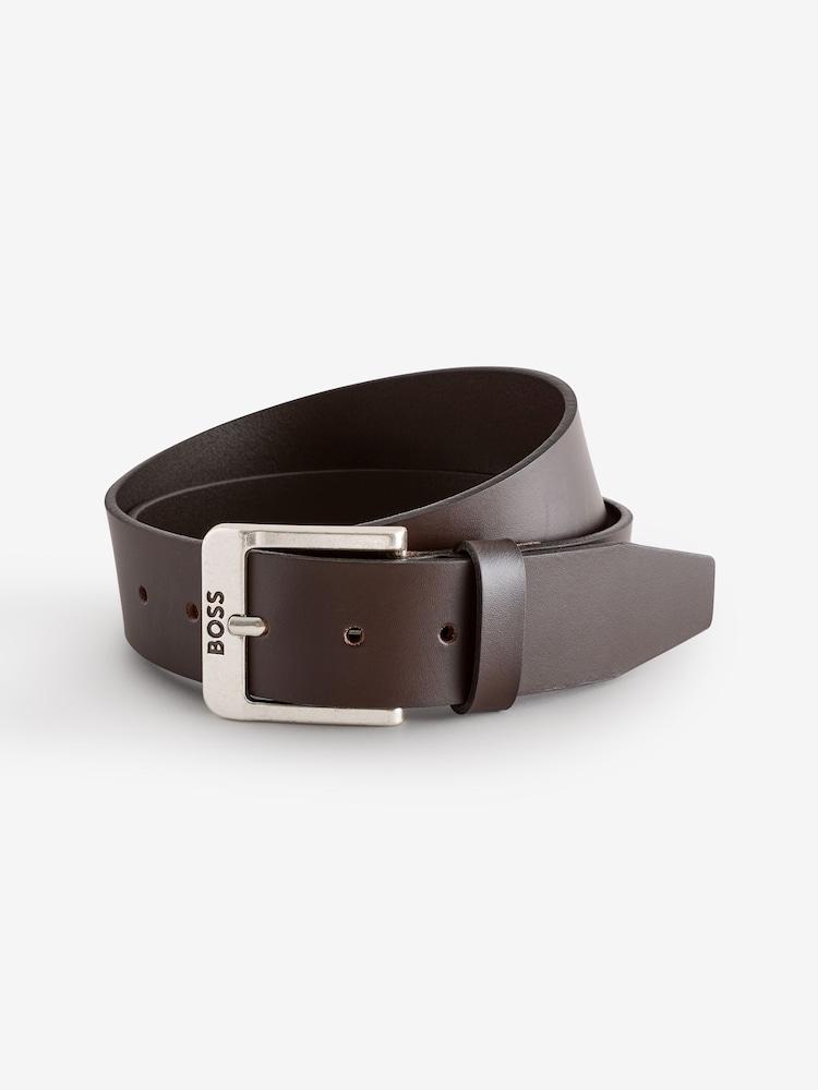 BOSS Brown Logo Belt - Image 1 of 2