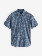 BOSS Blue Roan Slim-Fit Shirt - Image 6 of 6