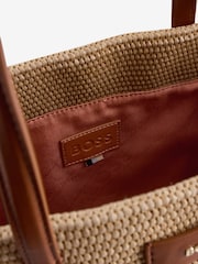 BOSS Natural Raffia Tote Bag - Image 7 of 8