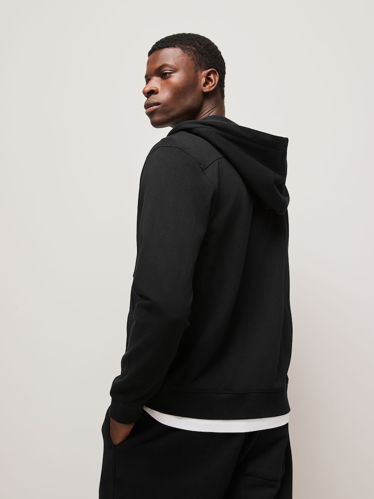 BOSS Black 100% Cotton Box Logo Hooded Sweatshirt - Image 2 of 4