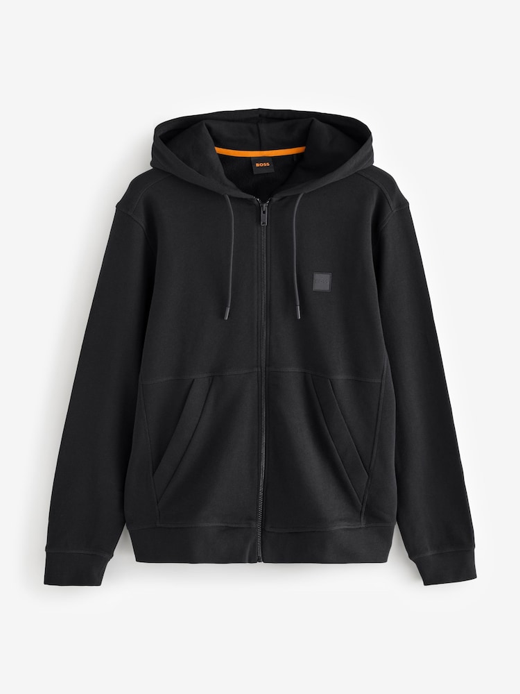 BOSS Black 100% Cotton Box Logo Hooded Sweatshirt - Image 4 of 4