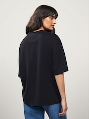 BOSS Oversize 100% Cotton Cocktail Graphic Fit T-Shirt - Imagen 2 de 4