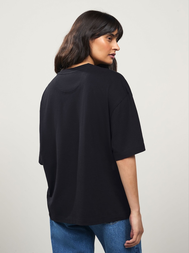 BOSS Oversize 100% Cotton Cocktail Graphic Fit T-Shirt - Imagen 2 de 4