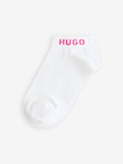 HUGO Pink Logo Ankle Socks 3 Pack - Image 3 of 6