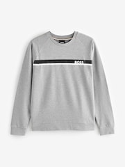 BOSS Grey 100% Cotton Authentic Logo Sweatshirt - Image 1 of 1
