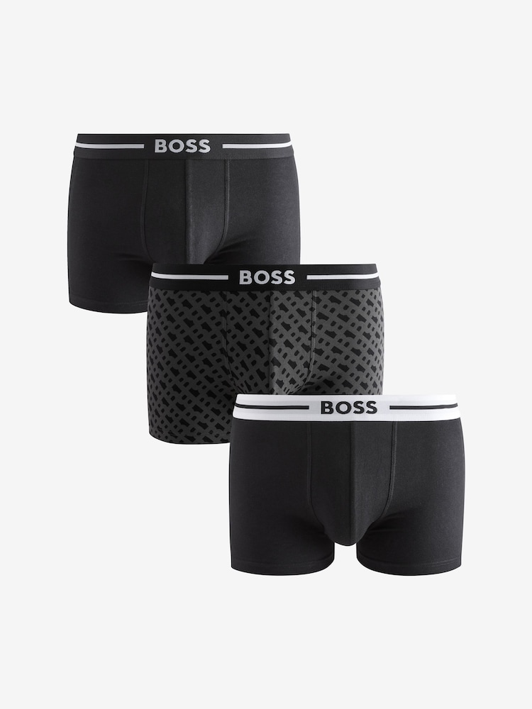 Pack de 3 bóxers con logo de BOSS - Imagen 1 de 10