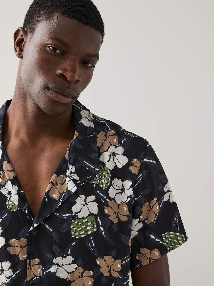 BOSS Black Printed Shirt - Image 3 of 5
