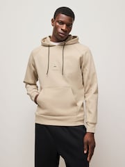 Коричневый - BOSS Regular-Fit Box Logo Hoodie - Image 1 of 4