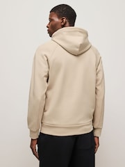 Коричневый - BOSS Regular-Fit Box Logo Hoodie - Image 2 of 4