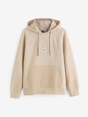 Коричневый - BOSS Regular-Fit Box Logo Hoodie - Image 4 of 4