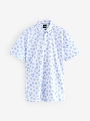 BOSS Blue Slim Fit Roan Shirt - Image 5 of 5