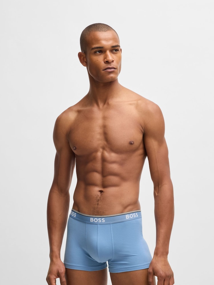 BOSS Blue Power Logo Boxers 3 Pack - Image 5 of 7