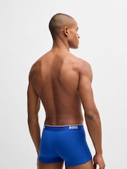Синий - BOSS Power Logo Boxers 3 Pack - Image 7 of 7