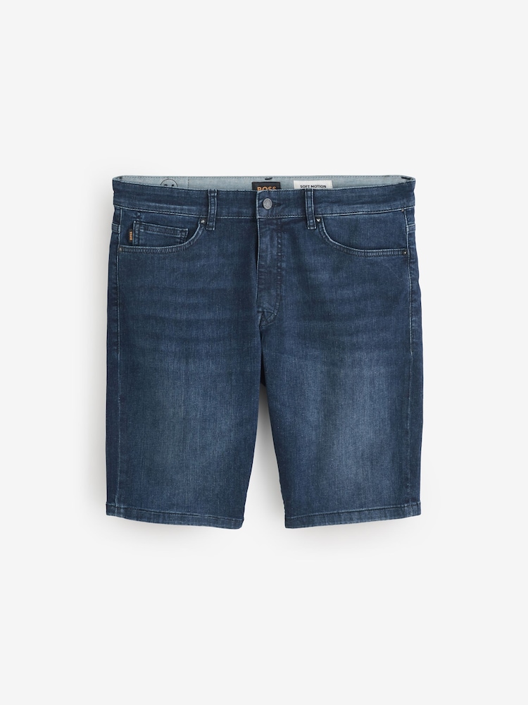 BOSS Blue Delaware Slim-Fit Denim Shorts - Image 1 of 1