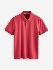 BOSS Red Passenger Slim-Fit Box Logo Polo Shirt - Image 4 of 6