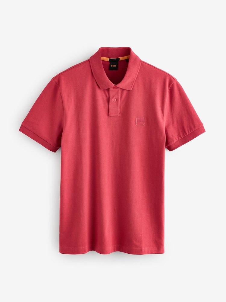 BOSS Red Slim Fit Passenger Box Logo Polo Shirt - Image 4 of 4