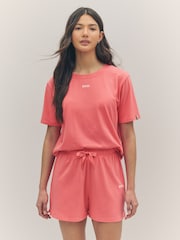 BOSS Pink Regular Fit Logo T-Shirt - Image 1 of 6