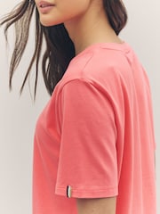 BOSS Pink Regular Fit Logo T-Shirt - Image 5 of 6