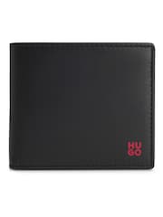 HUGO Black Coin Pocket Wallet - Image 1 of 4