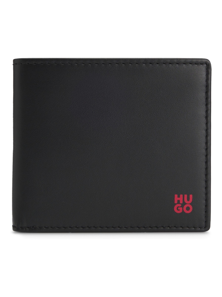 HUGO Black Coin Pocket Wallet - Image 1 of 4