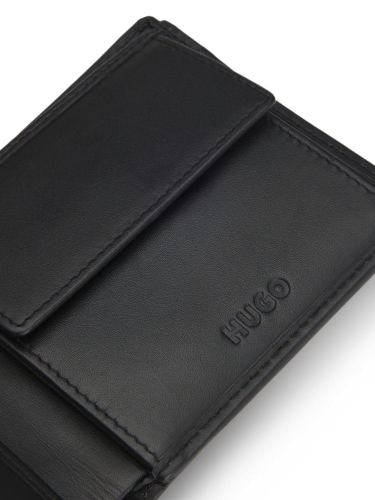 HUGO Black Coin Pocket Wallet - Image 4 of 4
