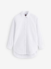 BOSS White Embroidered Logo 100% Cotton Shirt - Image 10 of 10