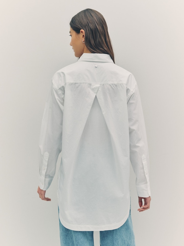 BOSS White Embroidered Logo 100% Cotton Shirt - Image 2 of 10