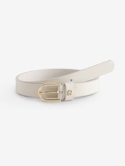 BOSS White Scarlet Leather Belt - Image 1 of 3