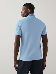 BOSS Blue Sky Relaxed Fit Tipped Collar Polo Shirt - Image 2 of 4