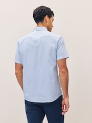 BOSS Sky Blue Roan Slim-Fit Shirt - Image 2 of 5