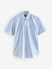 BOSS Sky Blue Roan Slim-Fit Shirt - Image 5 of 5