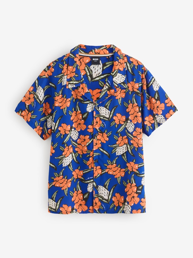 Azul - BOSS Printed Shirt - Imagen 1 de 1