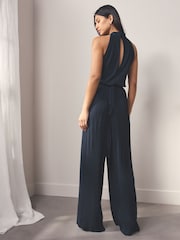BOSS Halterneck Pleated Jumpsuit - Imagen 2 de 5