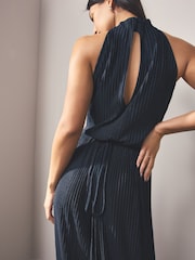 BOSS Halterneck Pleated Jumpsuit - Imagen 4 de 5