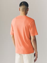 HUGO Orange Graphic Logo 100% Cotton T-Shirt - Image 2 of 4
