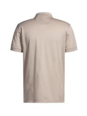 بيج - BOSS Regular Fit Golf Philix Zip Neck 100% Cotton Polo Shirt - صورة 6 من 7