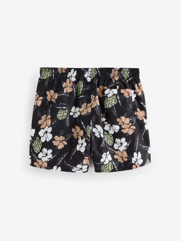 BOSS Black Piranha Printed Swim Shorts - Image 2 of 4