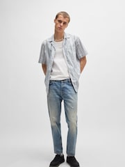 HUGO Grey Relaxed Fit Ellino 100% Cotton Shirt - Image 3 of 6